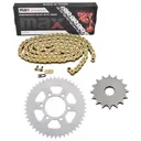 2006-2013 Kawasaki EX650 Ninja 650R Chain and Sprockets Kit Gold