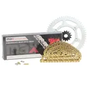Gold Drive Chain And Sprocket Set For 2003-2024 Suzuki DRZ125L 2003-2006 Kawasaki KLX125L