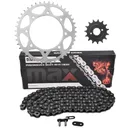 Black Drive Chain And Sprocket Set For Kawasaki KL650 KLR650 1990-2025