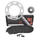 Black Drive Chain And Sprocket Set For Kawasaki KX65 2002-2025
