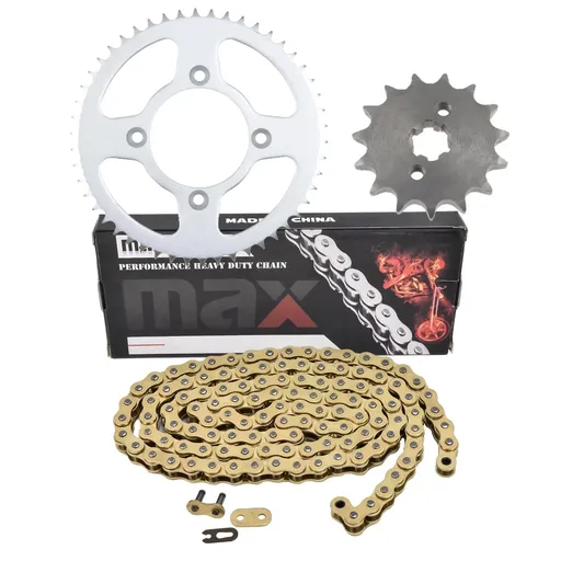 Gold Drive Chain And Sprocket Set For Honda CRF70F 2004-2012 XR70R 2000-2003