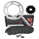 Black Drive Chain And Sprocket Set For Kawasaki Ninja 300 Ex300 Abs 2013-2017