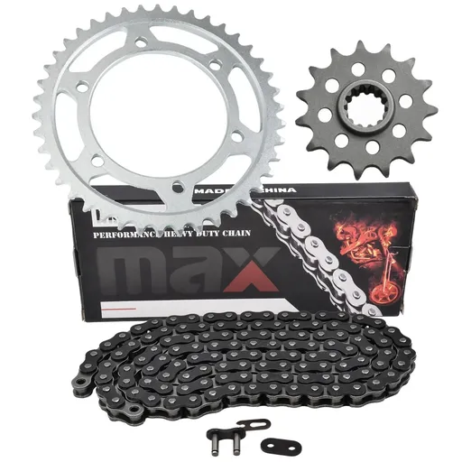 Black Drive Chain And Sprocket Set For Kawasaki KX250F 2011-2017