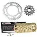 Gold O Ring Drive Chain And Sprocket Set For Yamaha FJ09 FZ09 2014-2017 45 Tooth