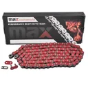 Red Non O Ring Chain 520x120 Links For Motorcycles Tensile 8200