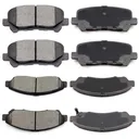 Front Rear Ceramic Brake Pads For Honda Pilot 2009-2015 Acura MDX 2007-2013 8pcs