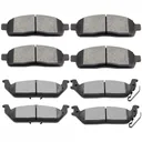 Front Rear Ceramic Brake Pads For Ford F150 2004-2008 Lincoln Mark LT 2006-2008 8pcs