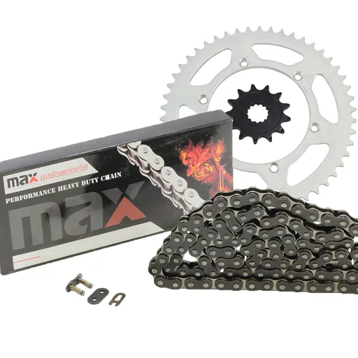 Black Drive Chain And Sprocket Set For 2006-2018 Kawasaki KX450F KLX450R