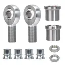 Chromoly Panhard Bar Kit Heim Joints 1x1/4" -12 with 1-5/8 HMS Bung .120