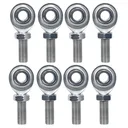 4x CMRL6 3/8"-24 Thread x 3/8" Bore Heim Joints Rod End With Jam Nuts