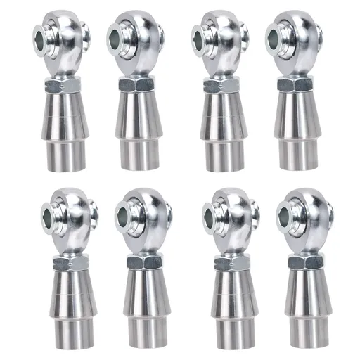 4x Chromoly Heim Joint Rod Ends Kit 5/8"-18 Thread x 5/8" Bore With 5/8-1/2 HMS Bung .120