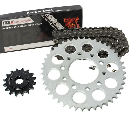 1989-2007 Honda Shadow 600 VLX Chain And Sprocket Set Black