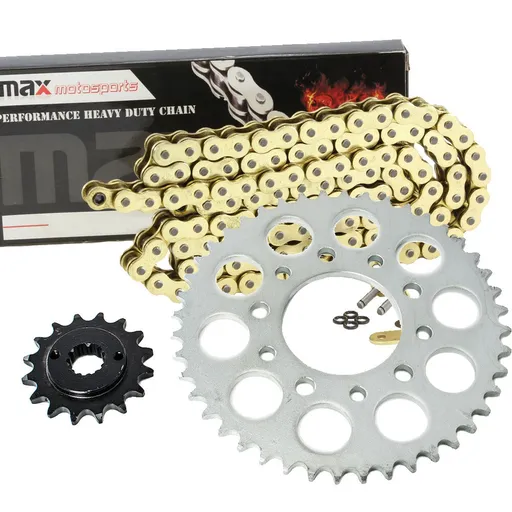 1989-2007 Honda Shadow 600 VLX Chain And Sprocket Set Gold