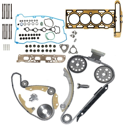 Timing Chain Kit Head Gasket Set For 2008-2015 Chevy Pontiac Saturn Buick Oldsmobile 2.0L 2.2L 2.4L