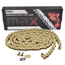 Gold Non O Ring Chain 520x120 Links For Motorcycles Tensile 8200