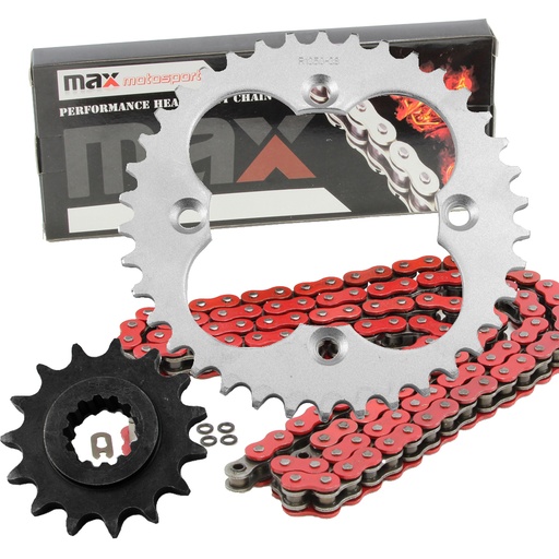 [SP09132-N520-94-RD] Red Drive Chain And Sprocket Set For Honda 400EX TRX400EX 1999-2004