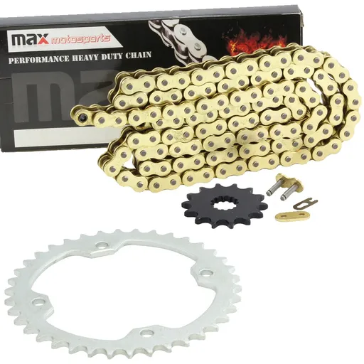 [SP07842-CH-N428-100-GD] Gold Drive Chain And Sprocket Set For Honda TRX90 TRX90EX TRX90X 2x4 1993-2017