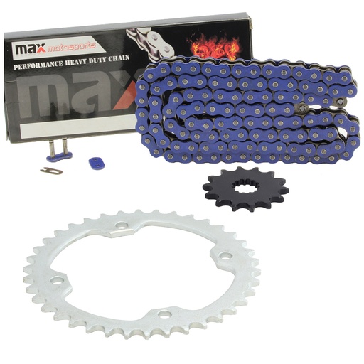 [SP07843-O520-96-BU] Blue O Ring Chain And Sprocket Kit For 2006-2014 Honda TRX450R TRX450ER
