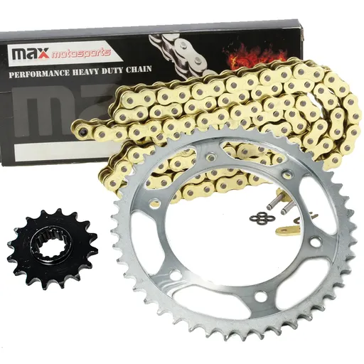 [SP07851-CH-N420-90-GD] 2000-2007 Yamaha TTR 90 Chain And Sprocket Set Gold