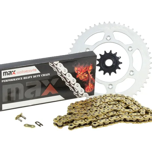 [SP09129-O520-106-GD] Gold O Ring Chain And Sprocket Kit For 2005-2016 Yamaha TTR230