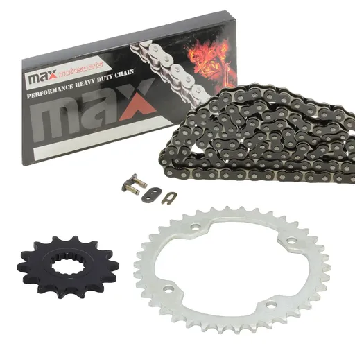 [SP09130-N520-98-BK] 2004-2013 Yamaha Raptor 350 Chain And Sprocket Kit Black