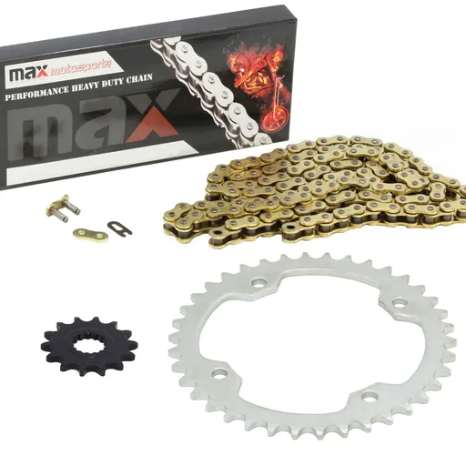 [SP09130-N520-98-GD] 2004-2013 Yamaha Raptor 350 Chain And Sprocket Kit Gold