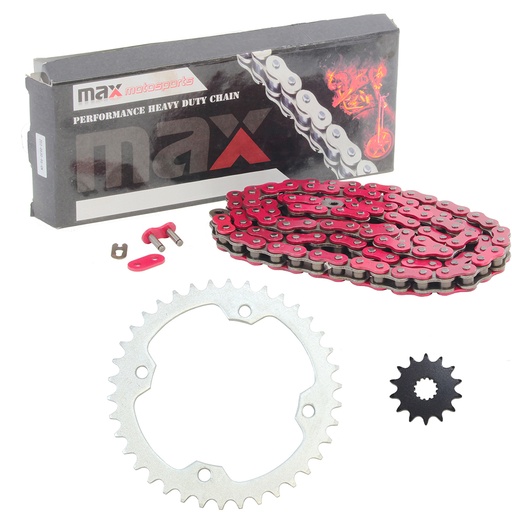 [SP09131-N520-98-RD] 2004-2013 Yamaha YFZ 450 Chain And Sprocket Kit Red