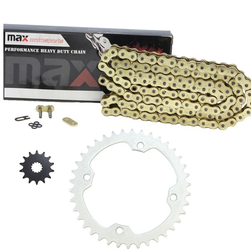 [SP09131-O520-98-GD] Gold O Ring Chain And Sprocket Kit For 2004-2013 Yamaha YFZ 450
