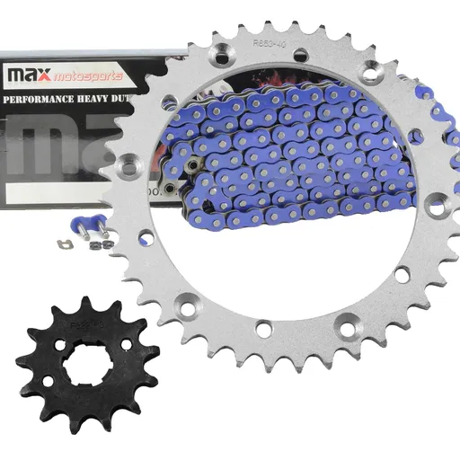 [SP09139-CH-N520-98-BU] 1989-2004 Yamaha Warrior 350 Chain And Sprocket Set Blue
