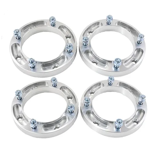 [227-WP206*4] 4x156 Wheel Spacers 1 Inch 131mm Hub Bore 3/8"-24 Studs For Polaris Ranger Sportsman RZR 4pcs