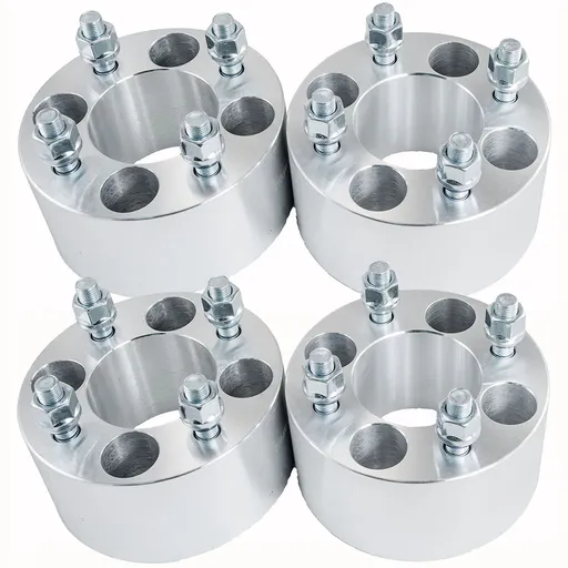 [227-WP222*4] 2.5 inch 4x4 Wheel Spacers 68.5mm Hub Bore M12x1.25 Studs For Yamaha Golf Cart 4pcs