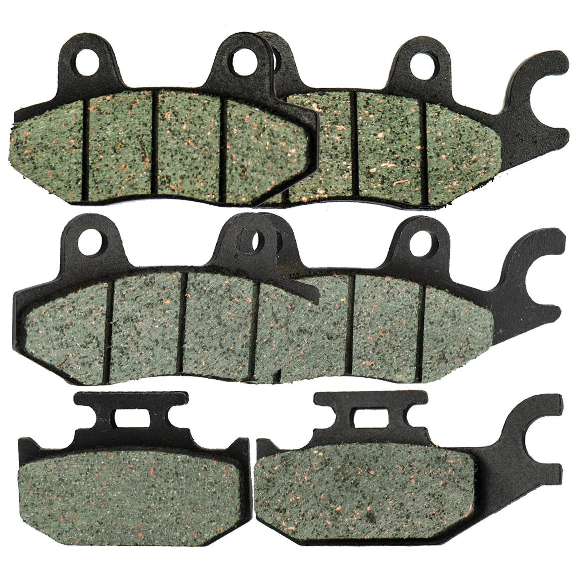 Front+Rear Carbon fiber Brake pads for 2008 2009 YAMAHA Rhino 700