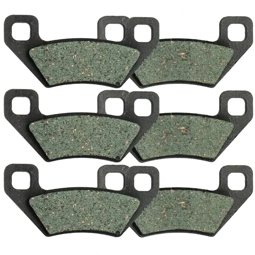 [216-CK395*3_1] Front Rear Kevlar Carbon Brake Pads For 2005-2009 Arctic Cat 500