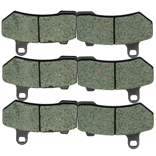 [216-CK409*3_1] Front Rear Kevlar Carbon Brake Pads For 2008-2017 Harley Davidson Street Glide FLHX