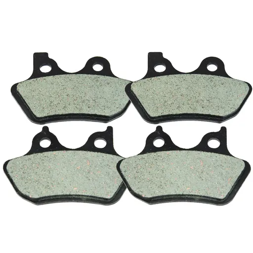 [216-CK400*2] Front Rear Kevlar Carbon Brake Pads For 2000-2007 Harley Heritage Softail Classic