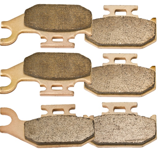 [201-AT307*2-317] 2007-2012 Can Am Outlander 400 500 650 800 Front Rear Sintered Brake Pads