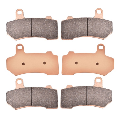 [201-AT409*3] 2008-2018 Harley Davidson Road King Classic FLHRC Street Glide FLHX Front Rear Sintered Brake Pads