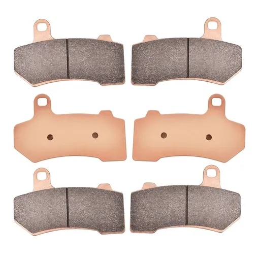 [201-AT409*3] Front Rear Sintered Brake Pads For 2008-2018 Harley Davidson Road King Classic FLHRC Street Glide FLHX