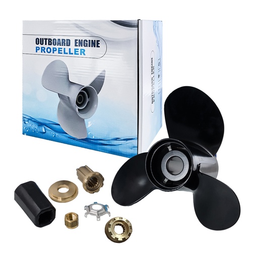 [559-OB003] 3 Blade Propeller Fit Mercury Outboard Engine 40-125HP Prop 48-77342A45 13.75" x 15" Pitch Aluminum