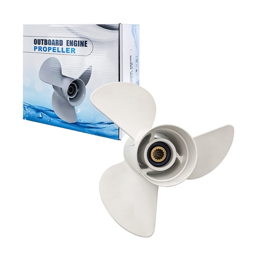 [559-OB008] 13 x 19 Aluminum Outboard Propeller Fit Yamaha Outboard Enigne 50-130HP 3 Blade Replace 6E5-45941-00-00
