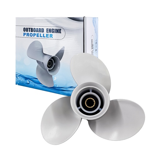[559-OB013] 10 5/8 x 12 Aluminum Outboard Propeller Fit Yamaha Outboard 25-60HP 3 Blade Replace 6H5-45952-00-00