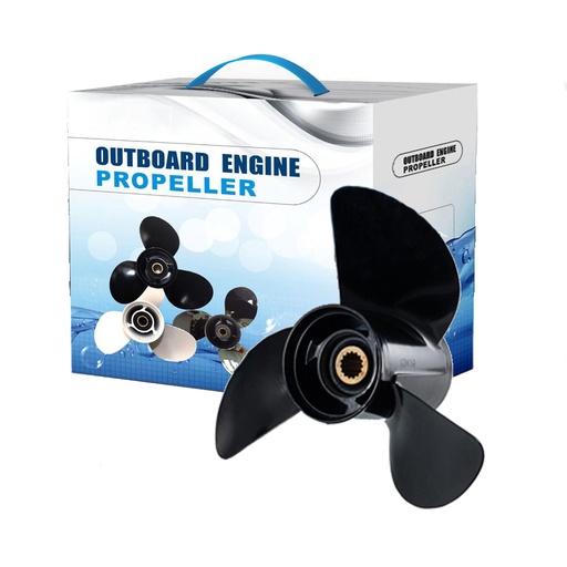 [559-OB016] 13.5 x 15 Aluminum Outboard Propeller Fit Johnson Evinrude OMC 3 Blade Replace 0765182