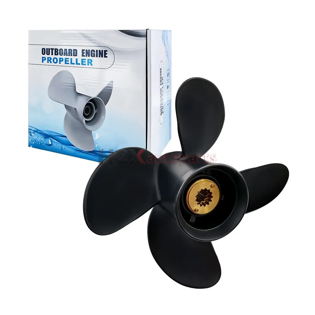 FEIDKS 10.1x14 4-Blade Boat Propeller For Mercury 25-70HP Outboard Engines - Aluminum Replacement
