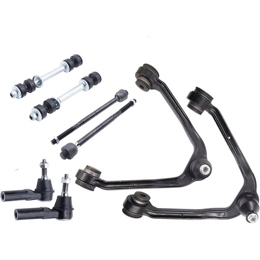 [SS09040] Front Upper Control Arm Suspension Kit With Tie Rods Sway Bar For 1999-2006 Chevy Silverado GMC Sierra 1500 8pcs
