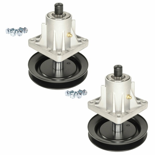 [612-NZ003A*2] 2x Spindle Assembly For Cub Cadet 46 inch Deck LT1045 LT1046 Replace 618-0660 918-0660