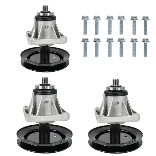 [612-NZ003A*3] 3x Spindle Assembly For Cub Cadet 46 inch Deck LT1045 LT1046 Replace 618-0660 918-0660