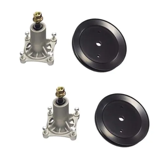 [ME05135*2] 2x Mower Spindle Assembly Fit AYP Husqvarna 46 48 54 inch Deck Replace 187292 With Pulley