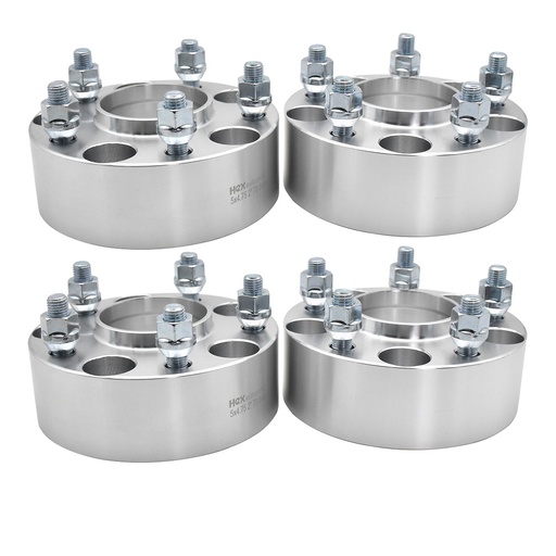 [227-WP002A*4] 5x4.75 Hubcentric Wheel Spacers 2 inch 70.5mm Hub Bore M12x1.5 Studs For Chevy Camaro S10 Blazer 4pcs