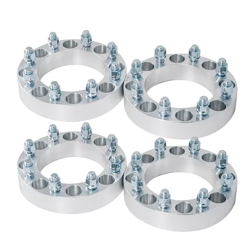 [227-WP020A*4] 8x6.5 Wheel Spacers 1.5 inch 126.15mm Hub Bore M14x1.5 Studs For Chevy Silverado 2500HD 4pcs