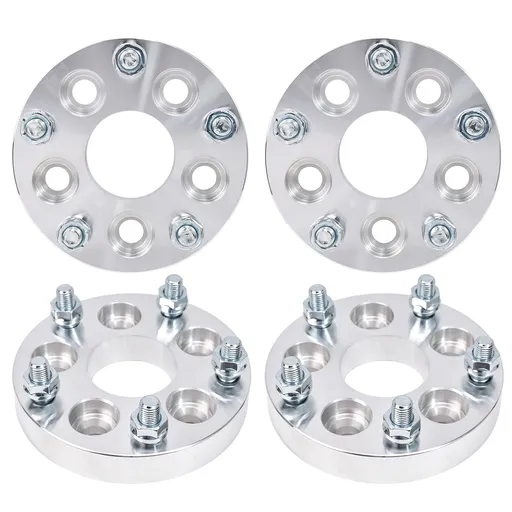 [227-WP025B*4] 5x100 to 5x4.75 Wheel Adapters 1 inch  57.1mm Hub Bore M12x1.5 Studs 4pcs